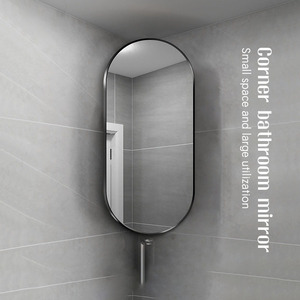 <span class=keywords><strong>Miroir</strong></span> <span class=keywords><strong>de</strong></span> <span class=keywords><strong>salle</strong></span> <span class=keywords><strong>de</strong></span> <span class=keywords><strong>bain</strong></span> avec forme ovale extra-haute et cadre noir mat lisse, lumière chaude intégrée pour <span class=keywords><strong>salle</strong></span> <span class=keywords><strong>de</strong></span> <span class=keywords><strong>bain</strong></span> - Product Image 3