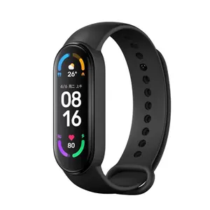 Mi Band 6 כושר Tracker 1.56 OLED תצוגת קצב לב צג עמיד למים ספורט צמיד פעילות Tracker צמיד חכם שעון