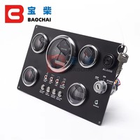 Tableau de bord marin exquis pour acier inoxydable résistant aux UV 12/24V avec tableau de bord à 5 jauges