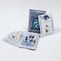 Version japonaise personnalisée carte de tarot mince originale imprimée en usine cartes de tarot de destin de chat annotées divination mini jeux de tarot