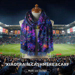 Nuevo Pañuelo de Poliéster Tipo Pashmina 2026, Tendencia en Moda, Sensación de Cachemira, Estampado Digital con Logotipo, Pañuelo Largo y Duradero para Mujer, Multiusos - Product Image 2