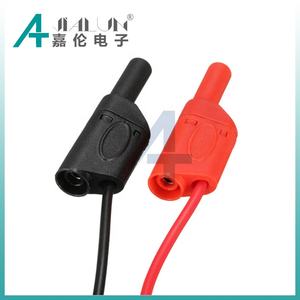 JIALUN BNC ذكور إلى قابس موزة مزدوج <span class=keywords><strong>4</strong></span> اختبار الرصاص القابل للتكديس لمنظار الذبذبات - Product Image 6