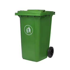 重型HDPE矩形回收住宅240升垃圾箱和带轮子的室外垃圾桶