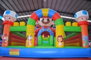 Château gonflable commercial Mario, combo château gonflable, équipement de terrain de jeu en PVC pour enfants, location pour événements - Product Image 2