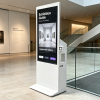 Kiosco Interactivo para Interiores AIYOS con Escáner QR, Sistema de Sonido de 100W, Pantalla Táctil y Servicio de IA Multilingüe Opcional
