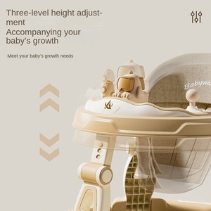 Passeggino 3-in-1 di Lusso Regolabile con Ruote Girevoli e Seduta per Bambini - Product Image 3