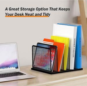 Most Popular Top Quality 6 Vertical Compartments Metal <b>File</b> Office <b>Organizer</b> Paper Work Divider <b>File</b> <b>Organizer</b> Sorter - Product Image 6