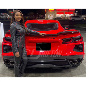 Nouveau Spoiler Arrière en Fibre de Carbone Style 5V5 Tissage 3K/6K/12K pour Chevrolet Corvette C8 Stingray Z51 2020-2026 - Product Image 1
