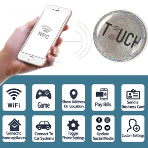 สติกเกอร์ติดแท็กโทรศัพท์ NFC อีพ็อกซี่กันน้ำติดบนเฟสบุ๊คทวิตเตอร์ TikTok สื่อสังคมออนไลน์ - Product Image 5