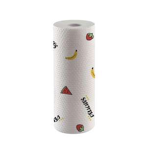 Delicioso rollo de papel de cocina desechable con diseño de dibujos animados, 1 capa, tela no tejida, paño de cocina para limpiar ollas y sartenes - Product Image 1