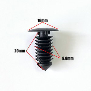 Clips de fixation en plastique pour voiture, trou de 10 mm, pour réparation et remplacement de pare-chocs et de garde-boue - Product Image 2