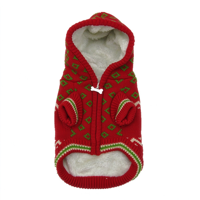 Costume de Noël pour chien, sweat à capuche en tricot de renne, pull d'hiver pour animaux de compagnie, tenue de fête de Noël pour petits chiens XXS-XXXL