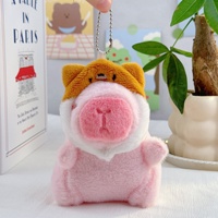 Vente en gros Nouveau porte-clés en peluche Capybara mignon 11cm 10cm 4 pouces Plus de 20 modèles disponibles pour Mega Mini Machine à griffes