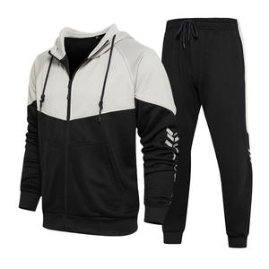 Tuta da <span class=keywords><strong>uomo</strong></span> termica e traspirante tuta da Jogging con Zip e chiusura a Zip all'ingrosso per palestra sportiva sportiva <span class=keywords><strong>abbigliamento</strong></span> sportivo autunnale - Product Image 2