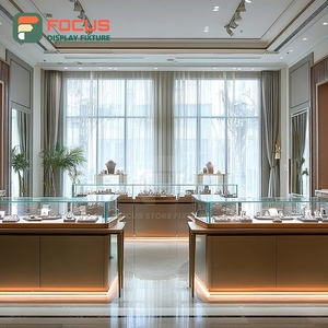 Custom Shopping Mall Jewelry Store Furniture Polished Surface Commercial Store Showcase Cabinet - Product Image 4