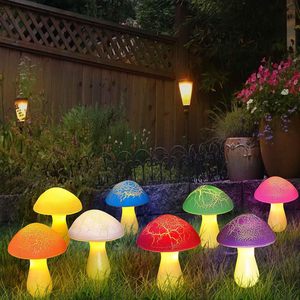<span class=keywords><strong>Lampe</strong></span> LED <span class=keywords><strong>solaire</strong></span> étanche IP65 à succès pour extérieur, motif champignon, pour pelouse, avec fonctionnement 1 à 8 - Product Image 4