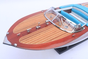 Bateaux décoratifs en bois blancs européens GIA NHIEN RIVA ARISTON, bateaux en bois poli faits à la main de haute qualité, art et objets de collection pour la maison - Product Image 2