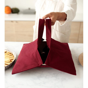 Sac fourre-tout en toile pour casseroles, plaques de cuisson et autres récipients de stockage alimentaire ; sac de pique-nique ; sac résistant à la chaleur et écologique ; sac à pizza - Product Image 2
