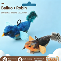 Jouet interactif pour chat Yue Chong : Simulation de chant d'oiseau, suspension élastique, auto-entretenue par l'animal, vente en gros