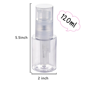 Botella de Plástico PET de 120 ml para Talco de Bebé, Envase Vacío para Champú Seco con Tapa de Rosca y Bomba, Embalaje con Impresión Serigrafiada - Product Image 3