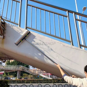 Ensemble de 7 rouleaux à <span class=keywords><strong>peinture</strong></span> de 18 pouces, perche télescopique de 5,2 pieds, <span class=keywords><strong>bac</strong></span> et pinceau pour la <span class=keywords><strong>peinture</strong></span> de grandes surfaces en hauteur - Product Image 5