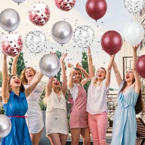 60 Palloncini in Lattice Metallizzato <span class=keywords><strong>di</strong></span> Alta Qualità da 12 Pollici, Ghirlanda per Decorazioni Festa, Laurea, Halloween, Ecologici - Product Image 4