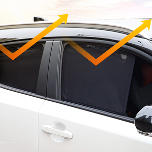 4 pièces, accessoires <span class=keywords><strong>de</strong></span> voiture magnétiques pliables, pare-soleil décoratif d'intérieur, rideau <span class=keywords><strong>de</strong></span> pare-soleil latéral arrière pour bébé et enfant - Product Image 1