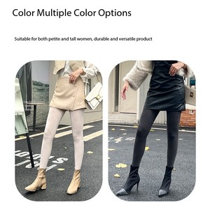 Venta al por mayor: Pantimedias térmicas de lana gruesa para <span class=keywords><strong>mujer</strong></span>, cálidas, adelgazantes y moldeadoras, con forro polar, suaves, para uso diario en otoño e invierno. - Product Image 3