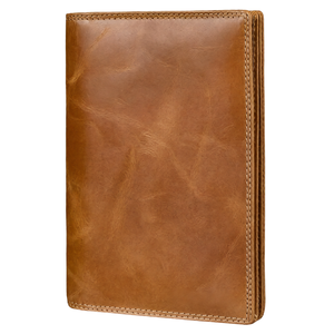 Cartera de hombre de negocios con bolsillo frontal, cierre abierto, corta, de cuero genuino, impermeable, para licencia de conducir y tarjetas de crédito - Product Image 1