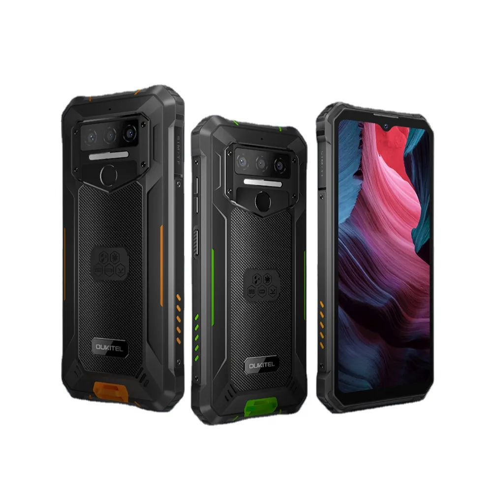 Oukitel Wp23 4G Android 13 NFC Điện Thoại Thông Minh IP68 Không Thấm Nước 10600MAh 4 + 64GB Vân Tay Mở Khóa Rugged Điện Thoại Di Động Nhà Sản Xuất