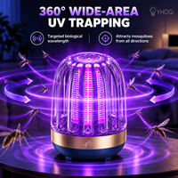 Draagbare elektrische muggenmoordenaarlamp UV-licht USB oplaadbare insectenverdelger Stille desktop vliegeninsectenval voor slaapkamer kamperen