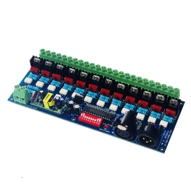 高電圧AC110-230V入力6チャンネル12チャンネルDMXDIMMERコントローラー6ch12chHVDIMデコーダー調光器