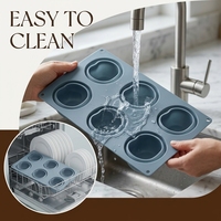 SILIKOLOVE Moule à gâteau en silicone de qualité alimentaire sans BPA, antiadhésif, platine, LFGB, 6 cavités, forme pêche, personnalisé