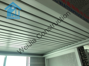 עמיד למים להב שמשיה תריסים ממונעים אלומיניום 3x3m פרגולה כיסוי עם וילון - Product Image 5