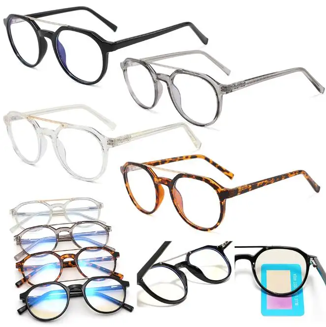 New Design Women Men Unisex Classic Blue Light Blocking Optical Frame TR90 Vintage Anti Blue Light Glasses