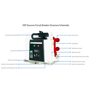 Interruptor de Circuito al Vacío VEP de 12kV para Interiores, Tipo Pole Embedded, Tecnología Sino-Alemana, Libre de Mantenimiento, Totalmente Sellado - Product Image 3