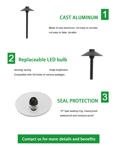 RPL-6902-ABK với 15 inch cực điện áp thấp đường dẫn đèn và chiếu sáng cảnh quan cài đặt trong vườn - Product Image 6