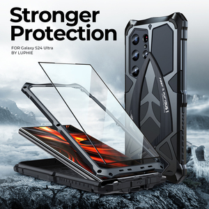 เคสโทรศัพท์กันกระแทกปี 2025 ผลิตจากโลหะผสมอะลูมิเนียม พร้อมกระจกกันรอยหน้าจอ สำหรับ <span class=keywords><strong>Samsung</strong></span> S25 S24 <span class=keywords><strong>S23</strong></span> Ultra Plus พร้อมสกรู - Product Image 6