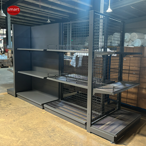 Équipement de magasin de proximité : Unité murale et étagère îlot, couleur personnalisée, système d'étagères métalliques pour supermarché - Product Image 5