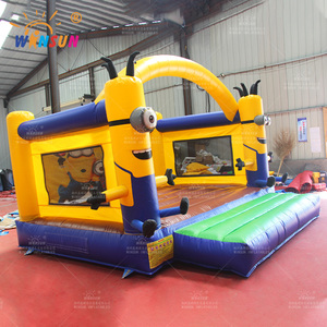 Château <span class=keywords><strong>gonflable</strong></span> personnalisé pour enfants WINSUN, en PVC, thème Minions, jaune, château <span class=keywords><strong>gonflable</strong></span> pour sauter - Product Image 2