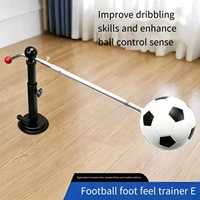 Dispositif d'entraînement au toucher du ballon à ventouse en fer/PU, rotation à 360 degrés, noir, blanc, orange, pour l'entraînement aux compétences de dribble au football