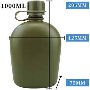 ขวดน้ำพลาสติกสำหรับตั้งแคมป์กลางแจ้ง 1 ลิตร ปราศจากสาร BPA - Product Image 2