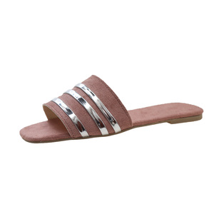 <span class=keywords><strong>Ciabatte</strong></span> piatte da donna con suola morbida stile fatato romano stile spiaggia di nicchia Design senso Plus Size comode pantofole da esterno leggere - Product Image 5