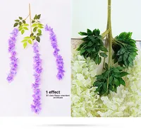 D423 B1 Grade ignifuge, vigne artificielle, décoration de plafond, tuyau, fleur, centre commercial, fleur artificielle suspendue