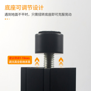 Aluminum Alloy Furniture Leg Adjustable Minimalist Design For <b>Sofa</b> Coffee Table <b>Support</b> Easy Installation - Product Image 3