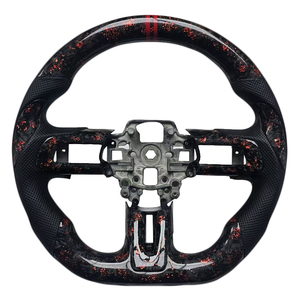 Nouveaux produits : Volant en cuir perforé en fibre de carbone forgée pour Ford Mustang - Product Image 1