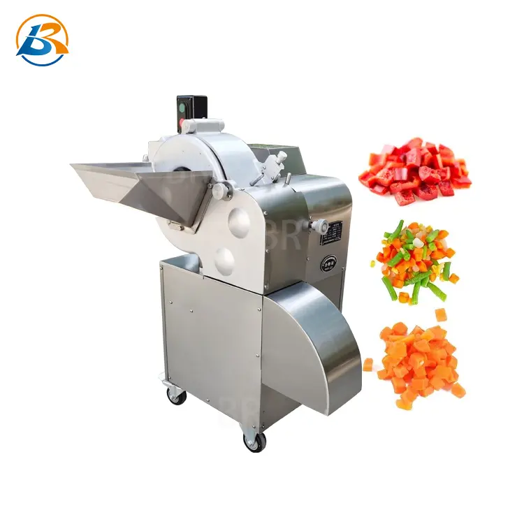 Üretim doğrudan satış ticari sebze doğrama makinesi soğan dices tatlı patates zar kesici makinesi