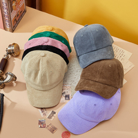 Gorra de béisbol vintage de pana, de terciopelo de cordero, suave, gruesa, cálida, transpirable e impermeable, estilo Dad Hat, unisex, retro, tipo Trucker, con lazos plateados