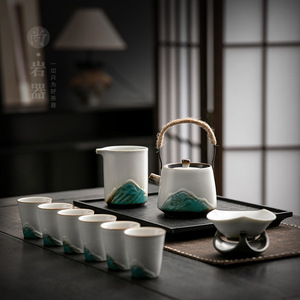 Ceramic <b>Tea</b> Strainer Set Porcelain Elegant White Matte Finish Reusable Kung Fu <b>Tea</b> <b>Infuser</b> Household Use - Product Image 4