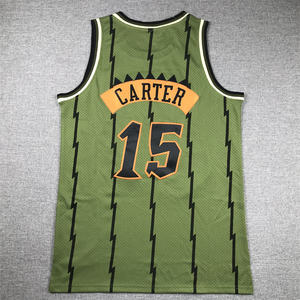 Ropa de <span class=keywords><strong>Baloncesto</strong></span> Americana al por Mayor # 15 Vince Carter <span class=keywords><strong>Camiseta</strong></span> bordada de los Toronto <span class=keywords><strong>Raptors</strong></span> para hombre - Product Image 4